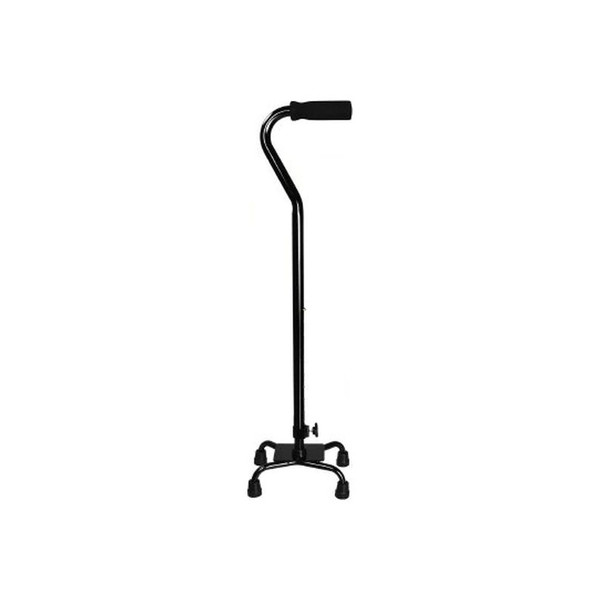 Mckesson - 146-Rtl10310 - Small Base Quad Cane Steel 30 To 39 Inch Height Black
