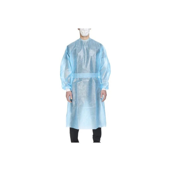 Mckesson - 16-55Kvx - Chemotherapy Procedure Gown X - Large Blue Nonsterile Aami Level 2 / Astm D6978 Disposable