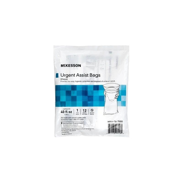 Mckesson - 16-7000 - Emesis Bag 40 Oz White