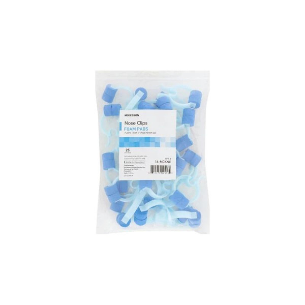 Mckesson - 16-Mcknc - Nose Clip Foam Disposable Blue Plastic For Spirometer