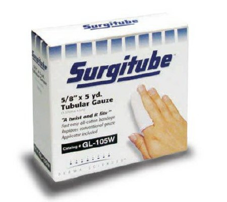 Gentell - Surgitube - Gl252A - Tubular Retainer Dressing Cotton 1 - 1/8 Inch X 15 Yard Size 2A White Infant Leg / Bulky Finger Nonsterile