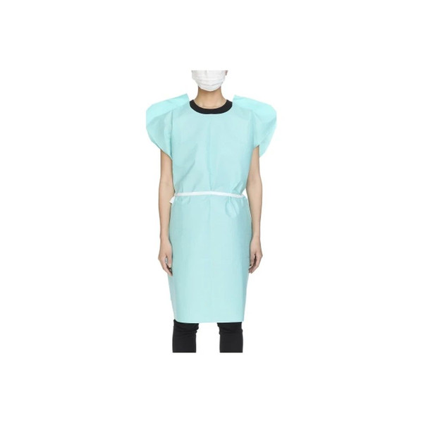Mckesson - 18-973 - Patient Exam Gown One Size Fits Most Teal Disposable