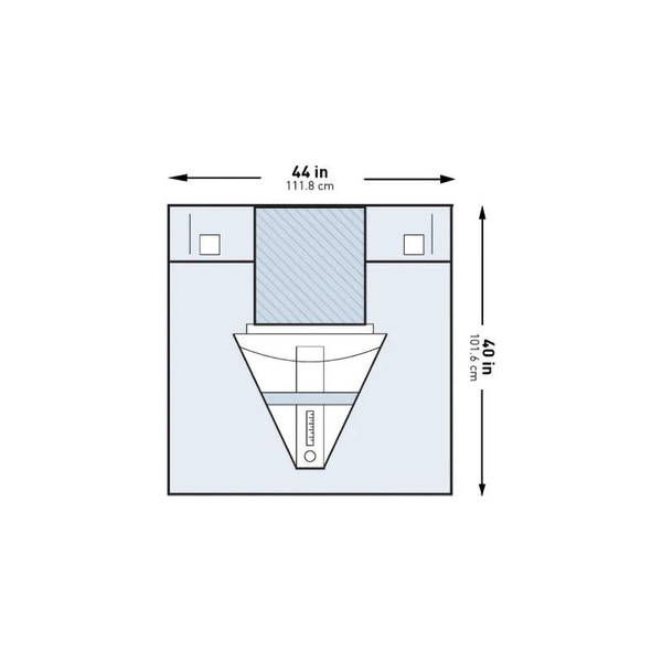 Mckesson - 183-I80-14106-S - Obstetrics / Gynecology Drape Under Buttocks 44 W X 40 L Inch Sterile