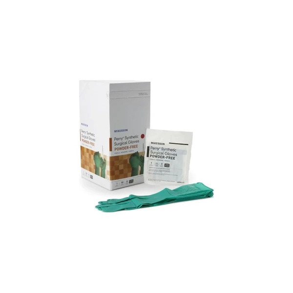 Mckesson - 20-2560N - Surgical Glove Size 6 Sterile Polychloroprene Standard Cuff Length Smooth Dark Green Chemo Tested