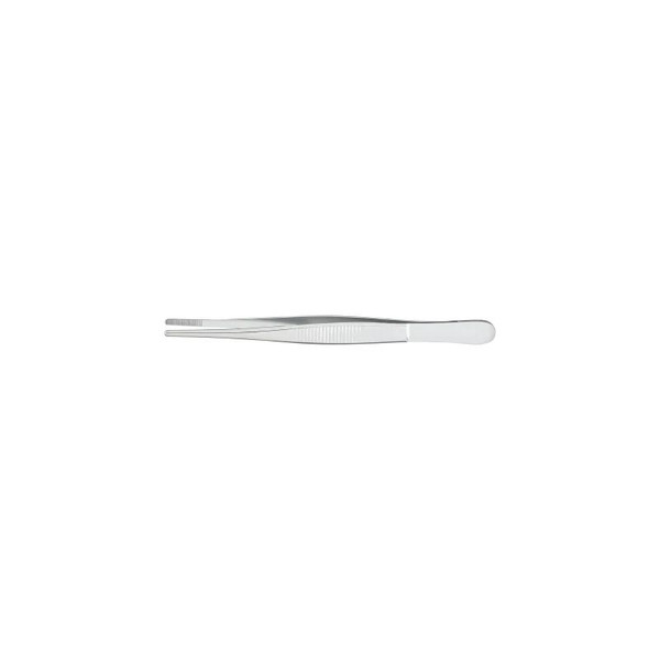 Mckesson - 43-1-710 - Argent Dressing Forceps Bonney 5 Inch Length Surgical Grade Stainless Steel Nonsterile Nonlocking Thumb Handle Straight Serrated Tips