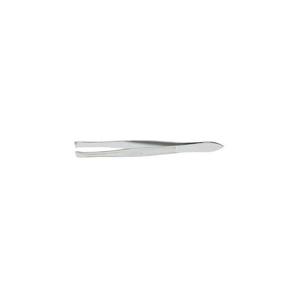 Mckesson - 43-2-155 - Cilia Forceps Bergh 3 - 1/2 Inch Length Office Grade Stainless Steel Nonsterile Nonlocking Thumb Handle 5 Mm Wide Serrated Tips