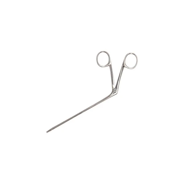Mckesson - 43-2-224 - Ear Forceps Noyes 5 - 1/2 Inch Length Office Grade Stainless Steel Nonsterile Finger Ring Handle Serrated Alligator Tip