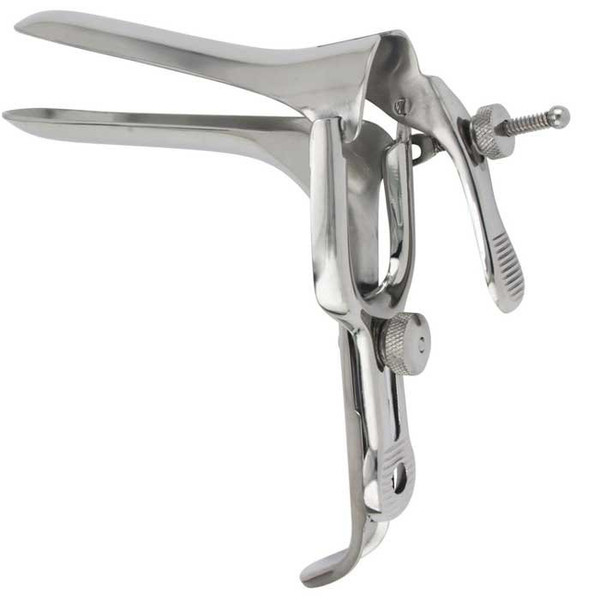 Mckesson - 43-2-362 - Vaginal Speculum Pederson Nonsterile Office Grade Stainless Steel Large Double Blade Duckbill Reusable Without Light Source Capability