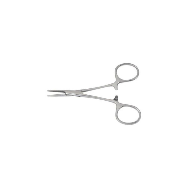Mckesson - 43-2-431 - Hemostatic Forceps Halsted - Mosquito 5 Inch Length Office Grade Stainless Steel Nonsterile Ratchet Lock Finger Ring Handle Curved