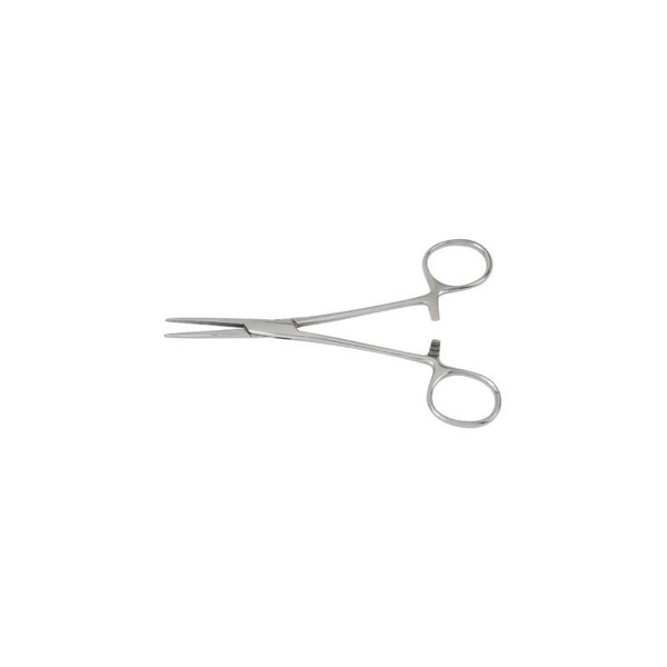 Mckesson - 43-2-458 - Hemostatic Forceps Crile 6 - 1/4 Inch Length Office Grade Stainless Steel Nonsterile Ratchet Lock Finger Ring Handle Straight