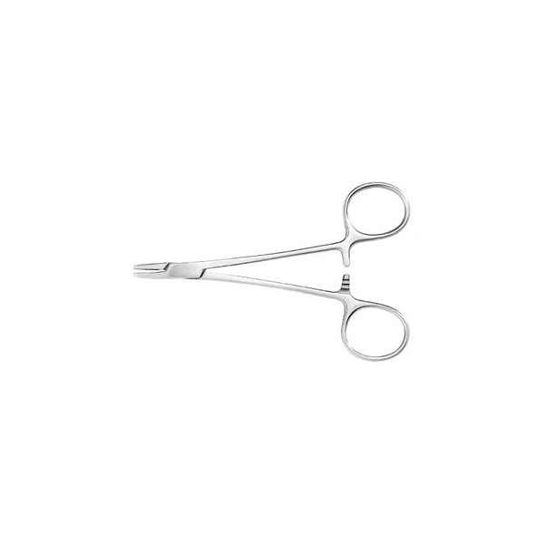 Mckesson - 43-2-826 - Needle Holder 4 - 3/4 Inch Length Serrated Jaws Finger Ring Handle