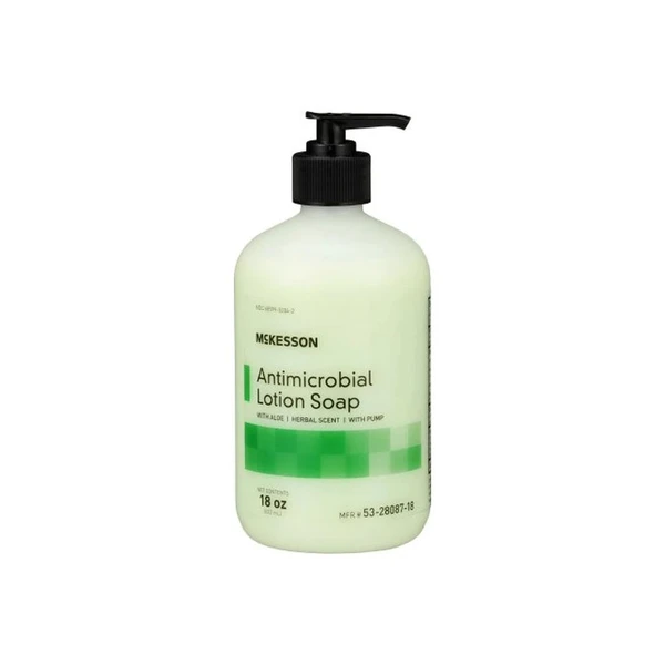 Mckesson - 53-28087-18 - Antimicrobial Soap Lotion Oz Pump Bottle Herbal Scent
