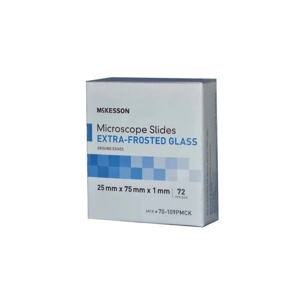 Mckesson - 70-109Pmck - Microscope Slide 25 X 75 1 Mm Extra - Frosted End
