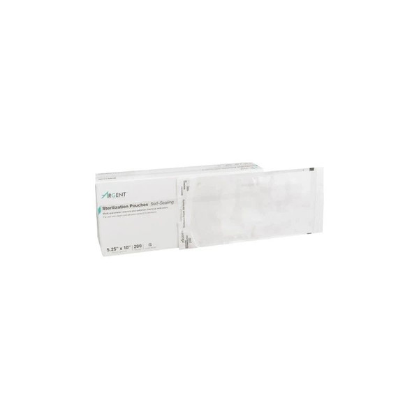 Mckesson - 73-Ssp382 - Sterilization Pouch Ethylene Oxide (Eo) Gas / Steam 5 - 1/4 X 10 Inch Transparent Blue Self Seal Paper Film