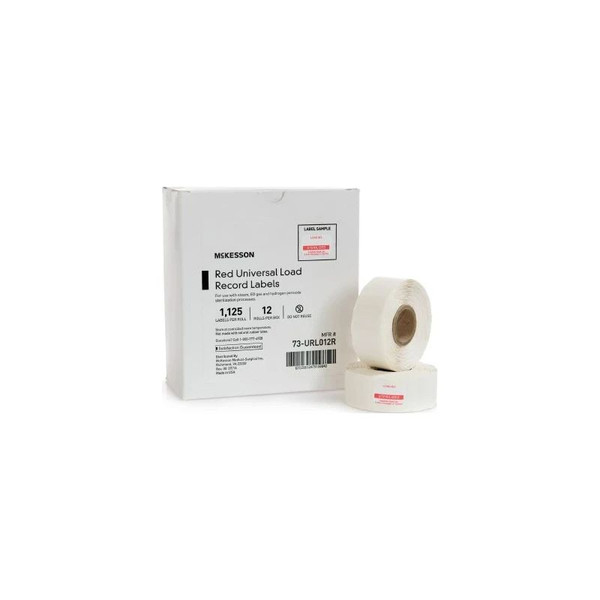 Mckesson - 73-Url012R - Brand Sterilization Load Record Label Steam / Eo Gas Sterrad System