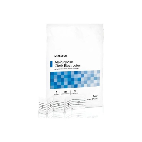 Mckesson - 87-330 - Ecg Monitoring Electrode Cloth Backing Non - Radiolucent Snap Connector Pack