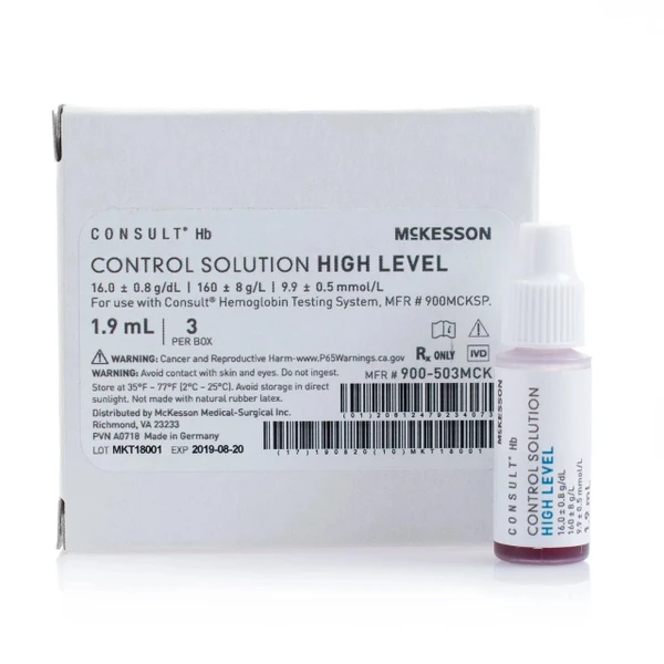 Mckesson - Consult Hb - 900503Mck - Control, Hemoglobin High 3X1.9Ml