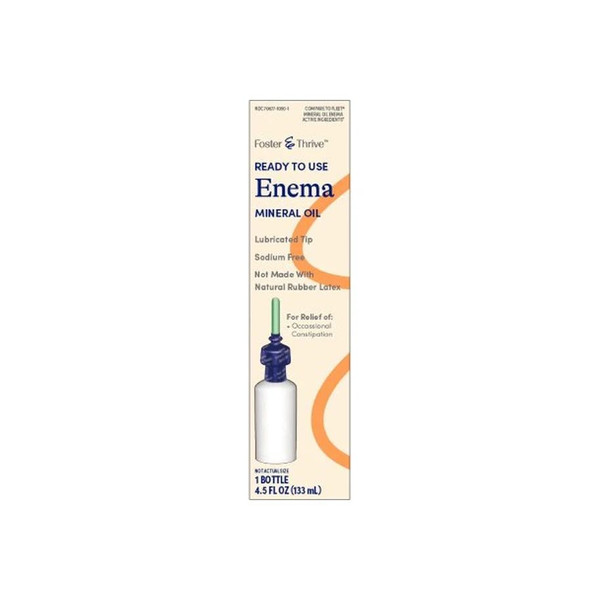 Mckesson - Foster & Thrive - 70677109001 - And Enema, Oil Mineral Ft Sm 4.5Oz