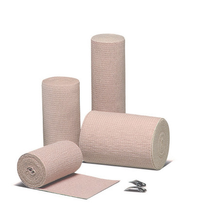 Hartmann - Econo-Wrap Lf - 33300000 - Elastic Bandage 3 Inch X 4 - 1/2 Yard Clip Detached Closure Tan Nonsterile Standard Compression
