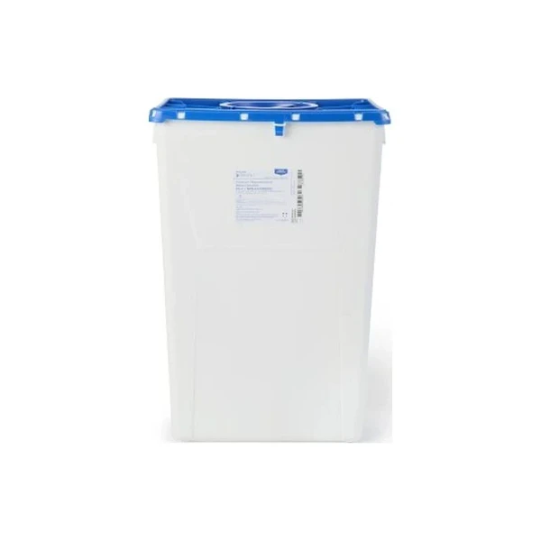 Mckesson - Prevent - 2257 - Pharmaceutical Waste Container White Base 24 - 3/5 H X 17 - 3/10 W 13 L Inch Vertical Entry 18 Gallon
