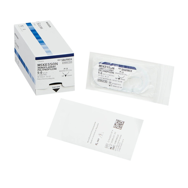 Mckesson - S8698Gx - Suture, 5 - 0 Polypro 18" P - 13
