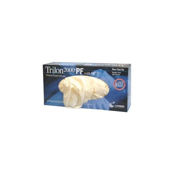 Mckesson - Trilon 2000 Pf With Mc3 - 25-990 - Exam Glove X - Large Nonsterile Stretch Vinyl Standard Cuff Length Smooth Ivory Not Rated Prop 65 Warning