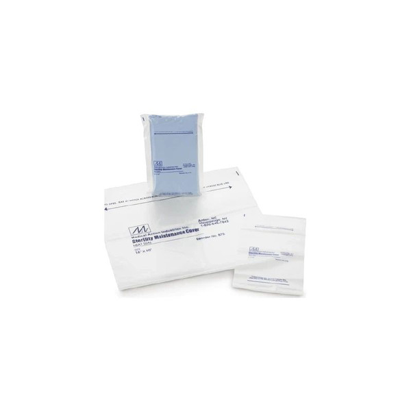 Medegen Medical - 830 - Sterility Maintenance Cover 16 X 22 Inch, 2.25 Mil, Clear / Blue, Lldpe Film, Flat Pack, Heat Seal Adhesive Strip