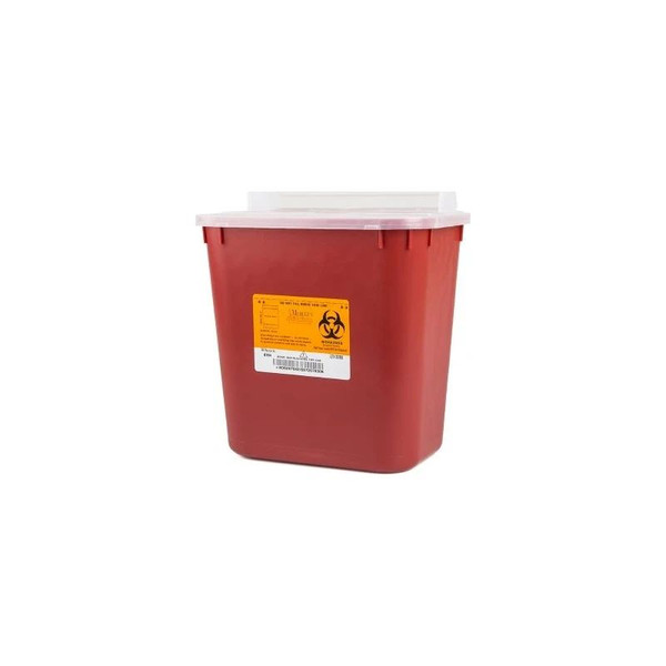 Medegen Medical - 8704 - Container, Sharps W/Lock Lid Red 2Gl