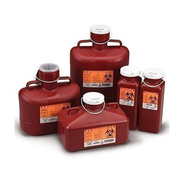 Medegen Medical - Sharps-Tainer - 184R - Container, Sharps Red 4.7 Qt Rectangular 