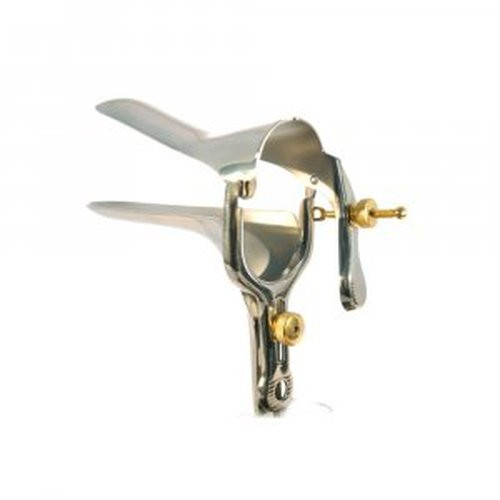 Medgyn - 030955 - Vaginal Speculum Vu - More Graves Nonsterile Surgical Grade Stainless Steel X - Long 40 Mm Yoke Opening Reusable Without Light Source Capability