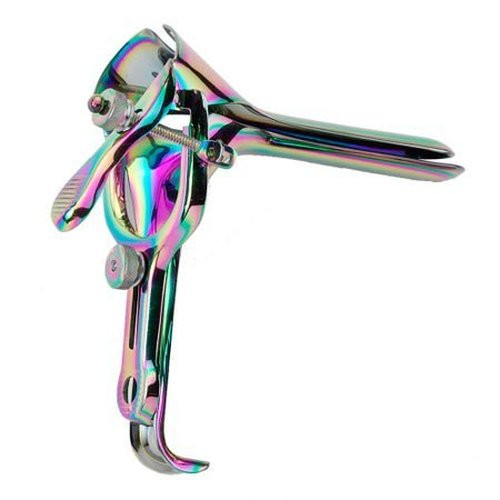 Medgyn - 030981 - Vaginal Speculum Vu - More Pederson Nonsterile Surgical Grade Titanium Coated Stainless Steel Medium 40 Mm Yoke Opening Reusable Without Light Source Capability