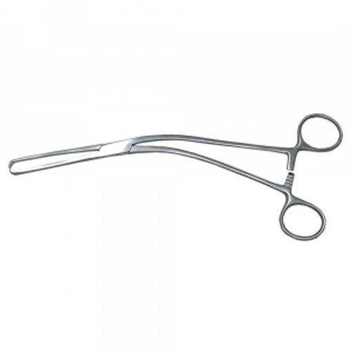 Medgyn - 031010 - Tenaculum 9 Inch, 5 X 6 Teeth, Curved, Bierer Angled