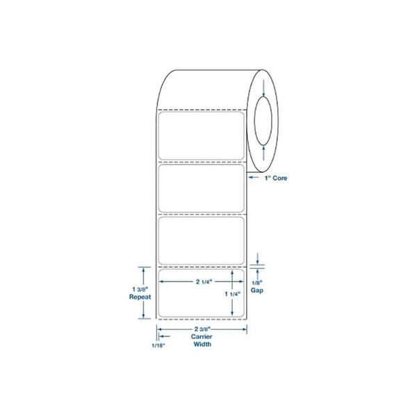 Medline - Dtl101 - Blank Label Laboratory Use White Paper 1 - 1/4 X 2 - Inch