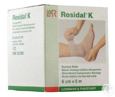 Lohmann Rauscher - Rosidal - 22200 - Compression Bandage K 2 - 2 5 Inch X 5 - 1 2 Yard Clip Detached Closure Tan Nonsterile High 