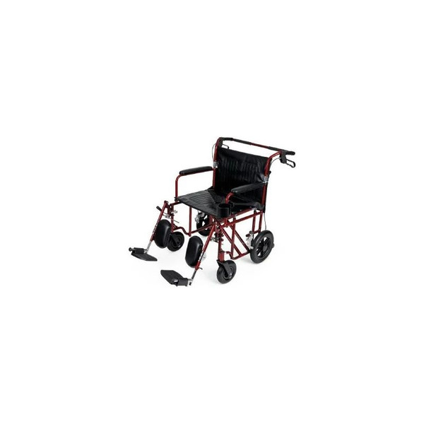 Medline - Excel Freedom - Mds808200bar - Lightweight Bariatric Transport Chair,F: 8 R: 12