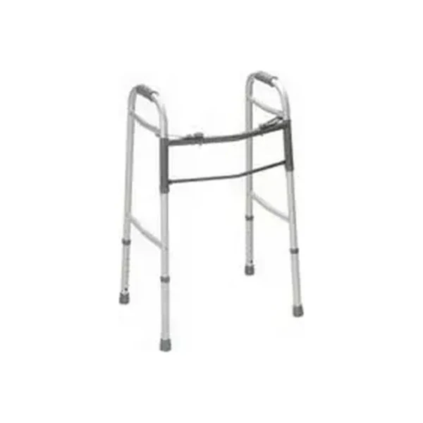 Medline - G30755P - Two-Button Folding Walkers Without Wheels