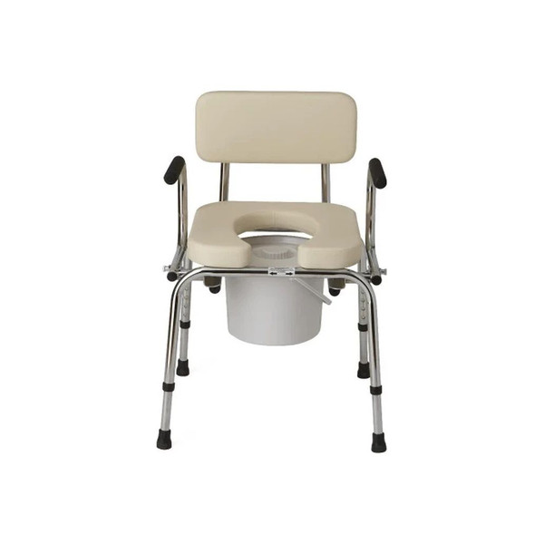 Medline - G98204 - Padded Drop Arm Commode 350 lbs.