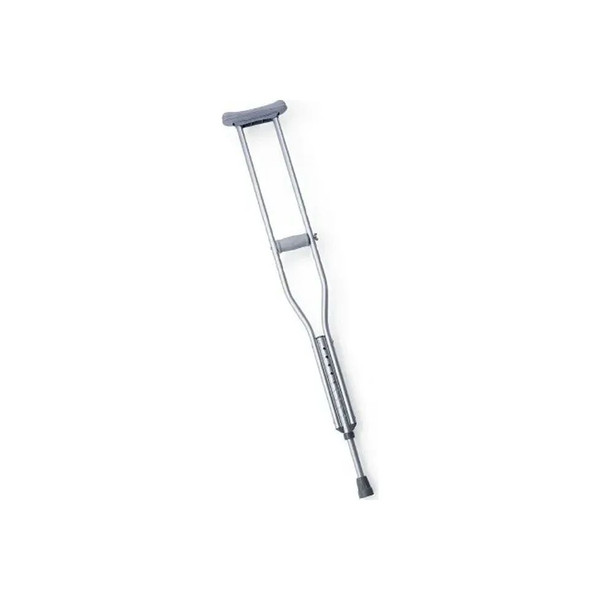 Medline - Guardian - Mdsv80535 - Underarm Crutches Aluminum Frame Adult 300 Lbs Weight Capacity Push Button Adjustment