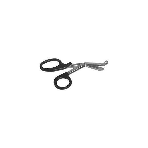 Medline - Mds10750 - Utility Scissors 7 - 1/2 Inch Length Floor Grade Stainless Steel / Plastic Nonsterile Finger Ring Handle Angled Blades Blunt Tip