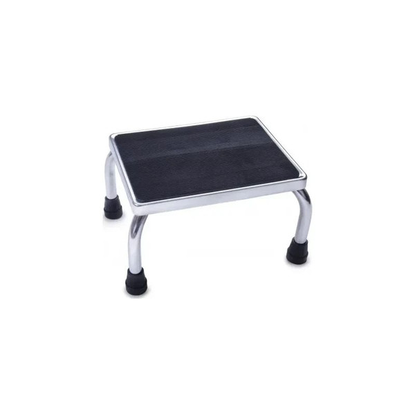 Medline - Mds80430i - Chrome Footstool With Rubber Mat
