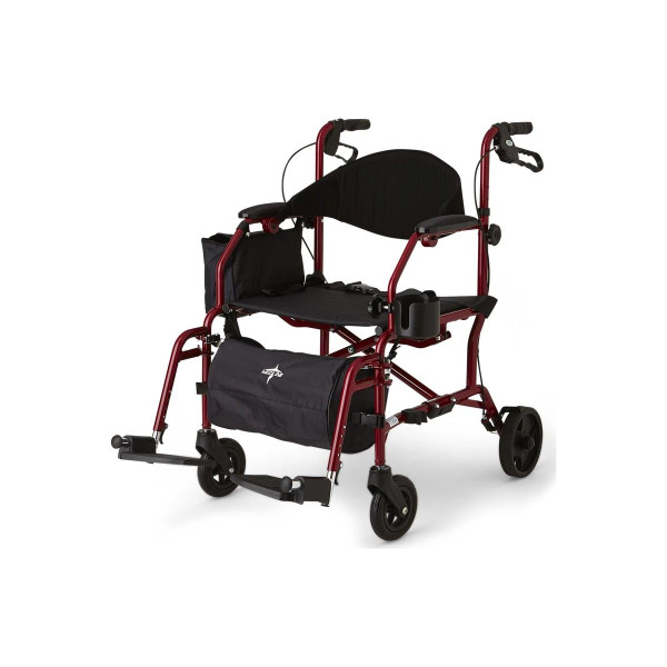 Medline - Mds808200trr - Combination Rollator/Transport Chair