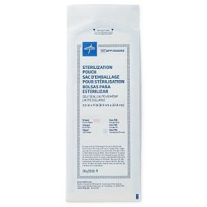 Medline - Mpp100520Gs - Sterilization Pouch Ethylene Oxide (Eo) Gas / Steam 3 - 1/2 X 9 Inch Self Seal