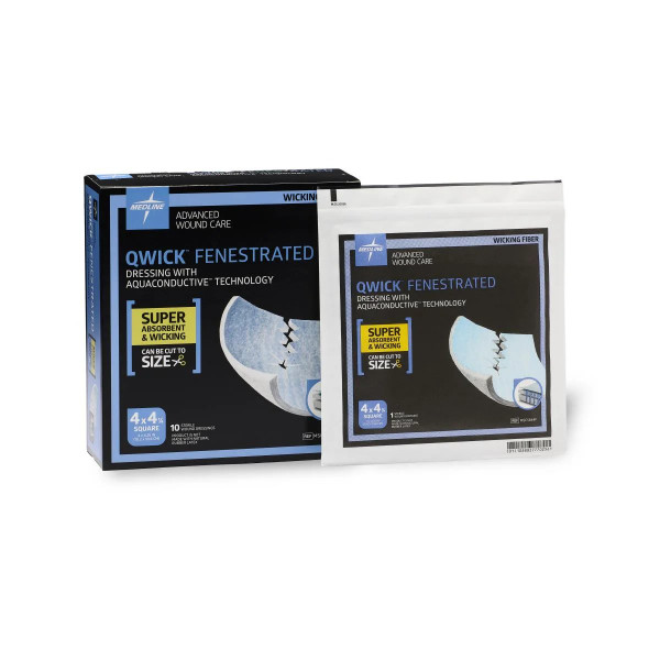 Medline - Msc5844fh - Qwick,Fenestrated,Non-Adhesive,4.25x4