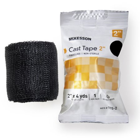 Mckesson - 115-2A - Cast Tape 2 Inch X 12 Foot Fiberglass Black