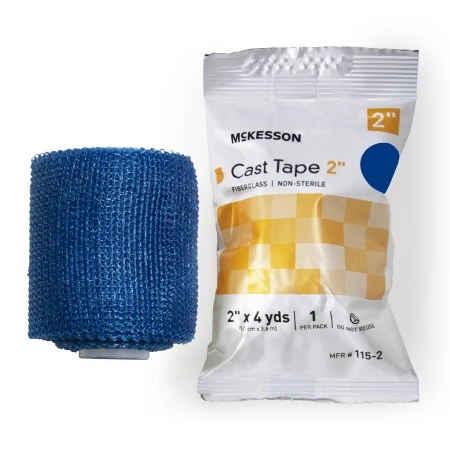 Mckesson - 115-2B - Cast Tape 2 Inch X 12 Foot Fiberglass Blue