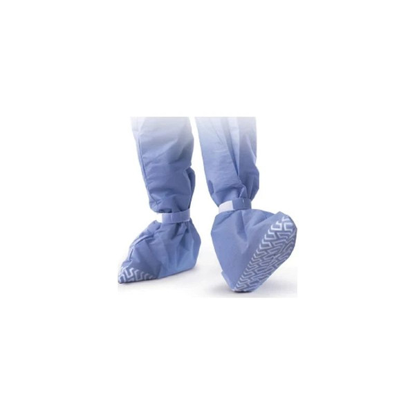 Medline - Non27144 - Boot Cover One Size Fits Most Knee High Nonskid Sole Blue Nonsterile
