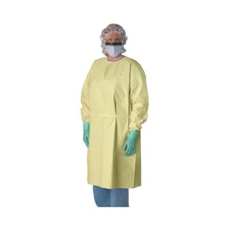 Medline - Nonlv315xl - Gown,Iso,Prem,Elstwrst,Lv3,Yel,Xl