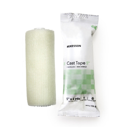 Mckesson - 115-5 - Cast Tape Inch X 12 Foot Fiberglass White