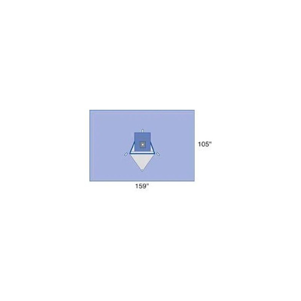 Medline - Proxima - Dynjp8412 - Orthopedic Drape Beach Chair Shoulder 159 W X 105 L Inch Sterile