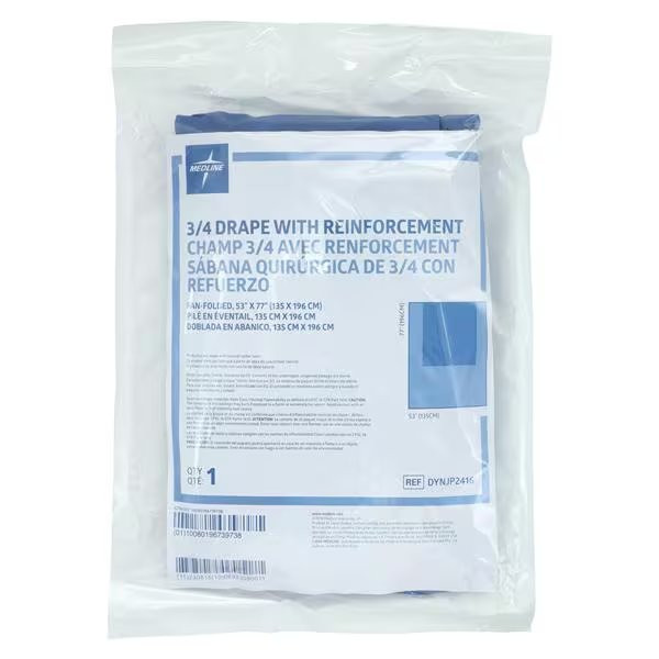 Medline - Proxima Eclipse - Dynjp2416 - General Purpose Drape Three - Quarter 53 W X 77 L Inch Sterile